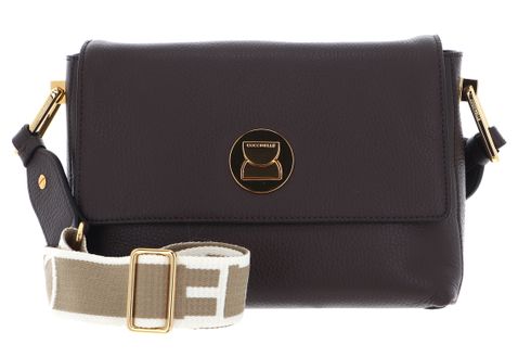 COCCINELLE Liya Signature Handbag Grained Leather Fondant Brown