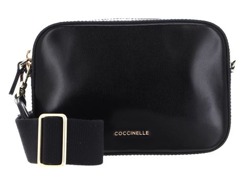 COCCINELLE Tebe Shiny Calf Mini Crossover Bag S Noir