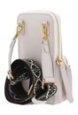 COCCINELLE Pixie Hi-Tech Phone Bag Lambskin White