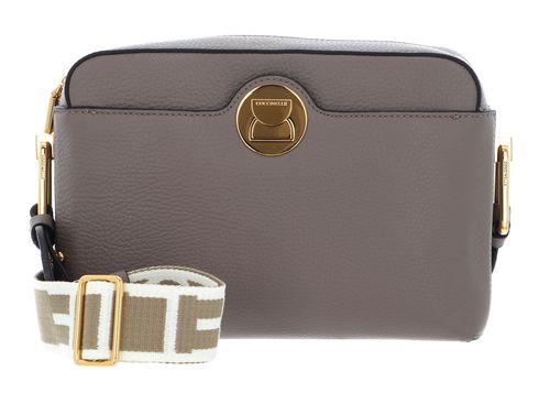 COCCINELLE Liya Signature Crossbody Grained Leather Warm Taupe 2