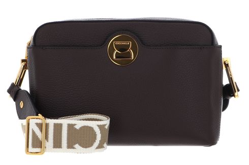COCCINELLE Liya Signature Crossbody Grained Leather Fondant Brown