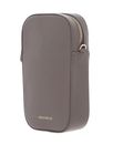 COCCINELLE Tebe Hi-Tech Accessoire Grained Leather Warm Taupe