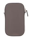 COCCINELLE Tebe Hi-Tech Accessoire Grained Leather Warm Taupe