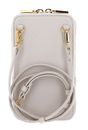 COCCINELLE Flor Hi-Tech Phone Bag Lambskin White COCCINELLE Flor Hi-Tech Phone Bag Lambskin White