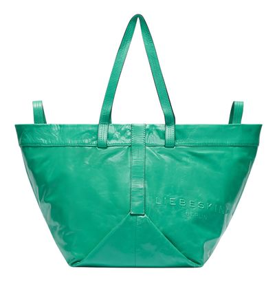 LIEBESKIND BERLIN Elvira Paper Touch Crinkle Shopper L Jade