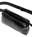LIEBESKIND BERLIN Elvira Paper Touch Crinkle Belt Bag S Black