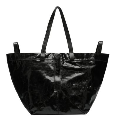 LIEBESKIND BERLIN Elvira Paper Touch Crinkle Shopper L Black