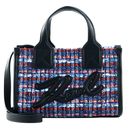 KARL LAGERFELD K / Skuare Tote Boucle S Blue / Red Multi KARL LAGERFELD K / Skuare Tote Boucle S Blue / Red Multi