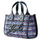 KARL LAGERFELD K / Skuare Tote Boucle S Blue / Red Multi KARL LAGERFELD K / Skuare Tote Boucle S Blue / Red Multi