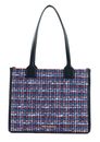 KARL LAGERFELD K / Skuare Tote Boucle M Blue / Red Multi