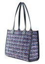 KARL LAGERFELD K / Skuare Tote Boucle M Blue / Red Multi