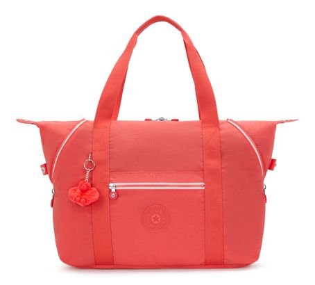 kipling Eyes Wide Open Art M Travel Tote Almost Coral