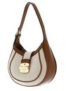 FURLA Club 2 Hobo Bag S Naturale + Cognac FURLA Club 2 Hobo Bag S Naturale + Cognac