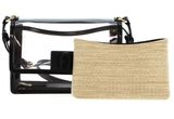 FURLA 1927 Mini Shoulder Bag Nero + Naturale FURLA 1927 Mini Shoulder Bag Nero + Naturale