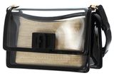 FURLA 1927 Mini Shoulder Bag Nero + Naturale FURLA 1927 Mini Shoulder Bag Nero + Naturale