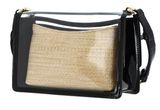 FURLA 1927 Mini Shoulder Bag Nero + Naturale FURLA 1927 Mini Shoulder Bag Nero + Naturale