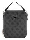 GUESS Torino Crossbody Double Zip Around Coal / Black GUESS Torino Crossbody Double Zip Around Coal / Black