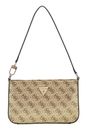 GUESS Twiller Top Zip Shoulder Bag XS Gold Logo