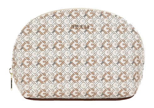 GUESS Dome Travel Case Beige Multi