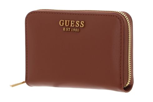 GUESS Laurel SLG Zip Around Wallet M Cognac