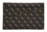 GUESS Noreen Clutch Brown Multi GUESS Noreen Clutch Brown Multi