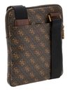 GUESS Vezzola Smart Crossbody Flat Bag Brown / Ochre