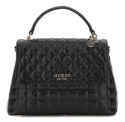 GUESS Yarmilla Top Handle Flap Bag Black