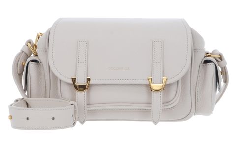 COCCINELLE Campus Handbag Grained Leather Lambskin White