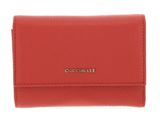 COCCINELLE Metallic Soft Wallet Grainy Leather Grenadine Red