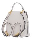 COCCINELLE Arlettis Backpack Grained Leather Lambskin White COCCINELLE Arlettis Backpack Grained Leather Lambskin White