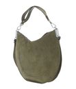 COCCINELLE Sunup Handbag Suede Leather Laurel Green COCCINELLE Sunup Handbag Suede Leather Laurel Green