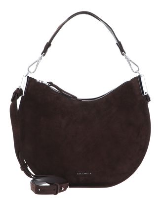 COCCINELLE Sunup Handbag Suede Leather Fondant Brown