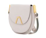 COCCINELLE Sunup Handbag Double Grainy Leather Lambskin White / Laurel Green