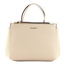 COCCINELLE Arlettis Signature Handbag Grained Leather Lambskin White COCCINELLE Arlettis Signature Handbag Grained Leather Lambskin White
