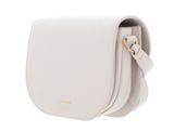 COCCINELLE Dew Crossbody Grained Leather Lambskin White