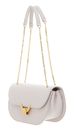 COCCINELLE Dew Handbag Grained Leather Lambskin White