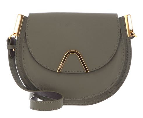 COCCINELLE Sunup Handbag Double Grainy Leather Laur. Gr / Fond. Br