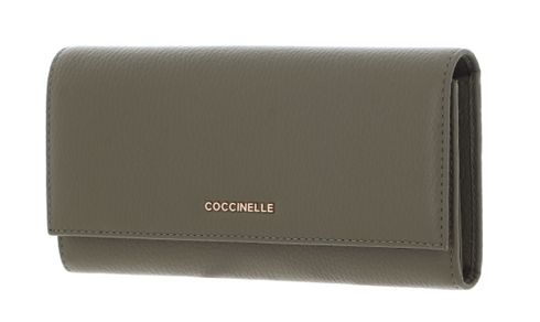 COCCINELLE Metallic Soft Wallet Laurel Green