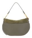 COCCINELLE Magie Suede Handbag Laurel Green / Laurel Green COCCINELLE Magie Suede Handbag Laurel Green / Laurel Green