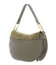 COCCINELLE Magie Suede Handbag Laurel Green / Laurel Green COCCINELLE Magie Suede Handbag Laurel Green / Laurel Green