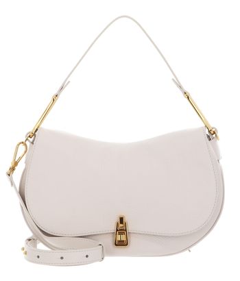 COCCINELLE Coccinelle Magie Soft Handbag Grained Leather Lambskin White