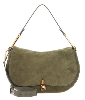 COCCINELLE Magie Suede Handbag Suede Laurel Green / Laurel Green