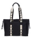 COCCINELLE 2Day Signature Handbag Grained Leather Noir COCCINELLE 2Day Signature Handbag Grained Leather Noir