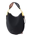 COCCINELLE Sunup Handbag Double Grainy Leather Noir / Cuir