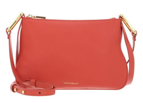 COCCINELLE Magie Mini Bag Grained Leather Grenadine Red