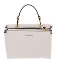 COCCINELLE Arlettis Signature Handbag Grained Leather Lambskin White COCCINELLE Arlettis Signature Handbag Grained Leather Lambskin White