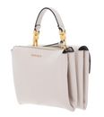 COCCINELLE Arlettis Signature Handbag Grained Leather Lambskin White COCCINELLE Arlettis Signature Handbag Grained Leather Lambskin White