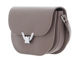 COCCINELLE Dew Crossbody Grained Leather Warm Taupe COCCINELLE Dew Crossbody Grained Leather Warm Taupe