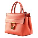 COCCINELLE Arlettis Handbag Grained Leather Grenadine Red COCCINELLE Arlettis Handbag Grained Leather Grenadine Red