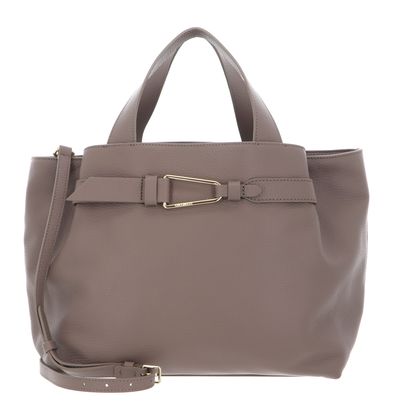COCCINELLE Malory Handbag Grained Leather Warm Taupe